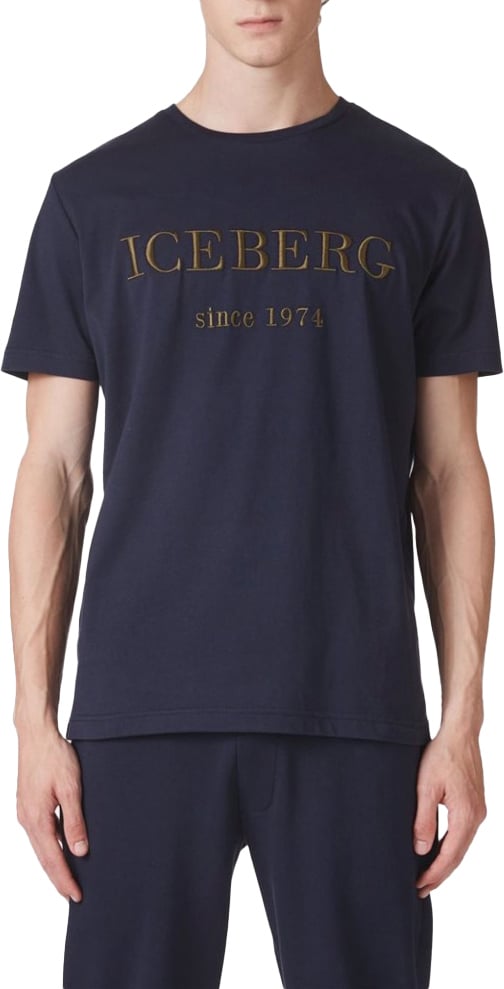 Iceberg Iceberg  T-shirts Donkerblauw 24ei1p0f0266327 Blauw
