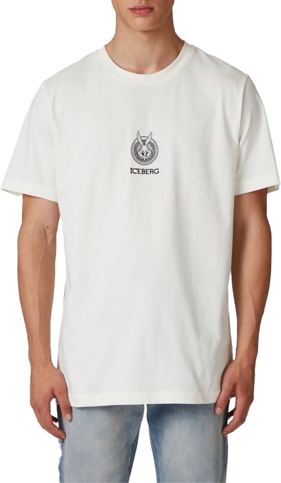 Iceberg Iceberg T-shirts Ecru 24ei1p0f02a6325 Wit