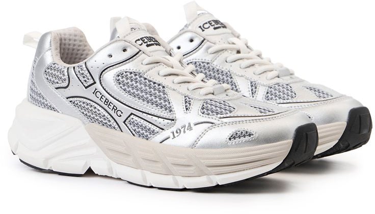 Iceberg ICB ONE sneakers in sock version Zwart
