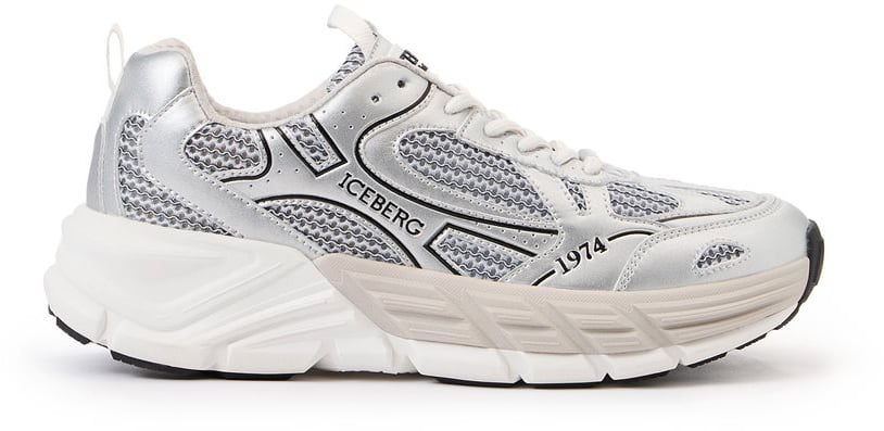 Iceberg ICB ONE sneakers in sock version Zwart