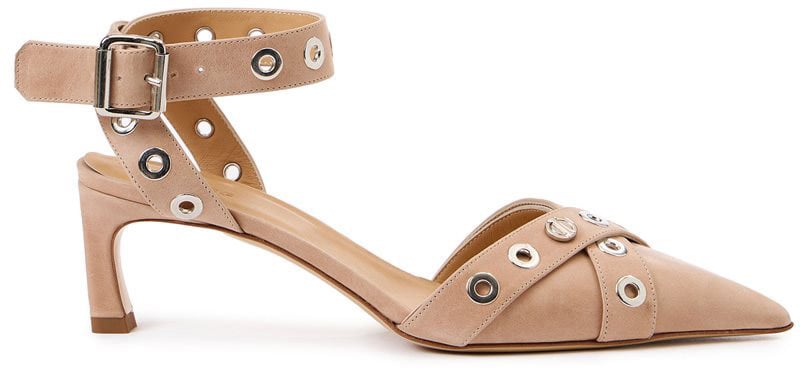 Iceberg Blush kitten heel sling back with stud details Roze