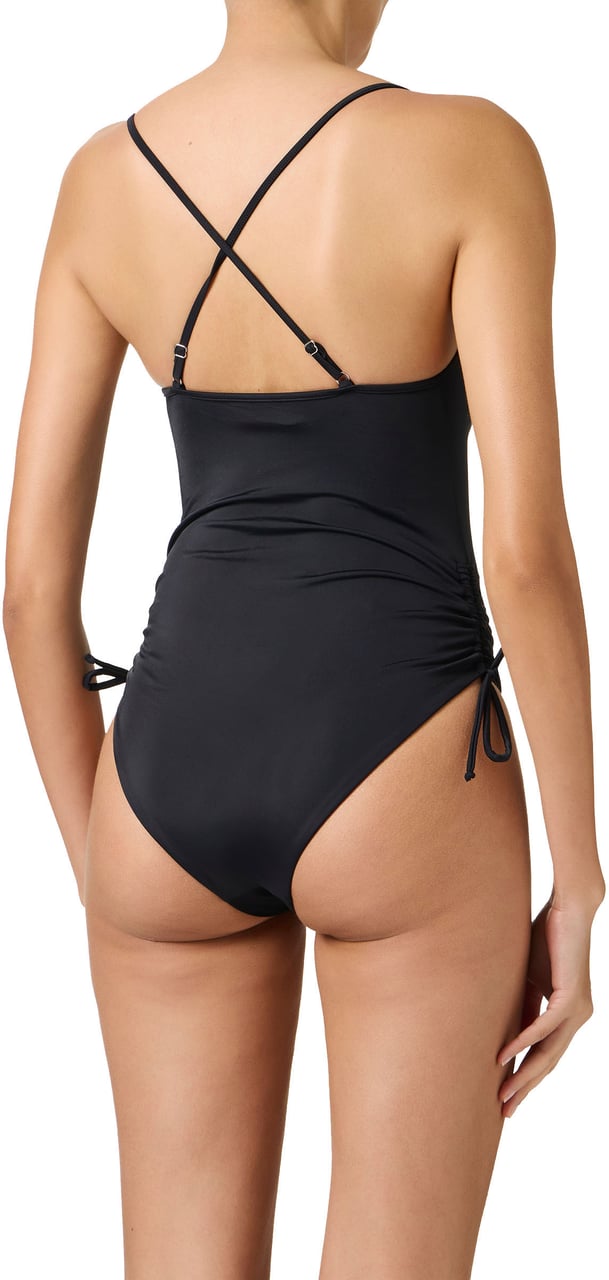 Iceberg Black one-piece with Looney Tunes print on the chest Zwart