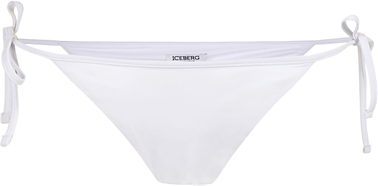 Iceberg White Swim Briefs with Adjustable Side Ties Wit