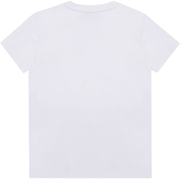 Iceberg KIDS - White cotton crew neck T-shirt with Iceberg logo on the heart Wit