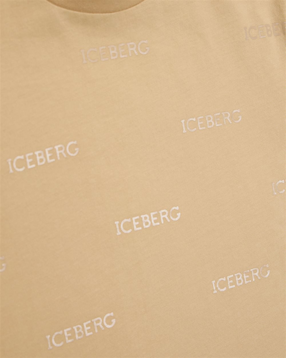 Iceberg KIDS - Classic Short Sleeve rope colored Cotton T-Shirt Bruin