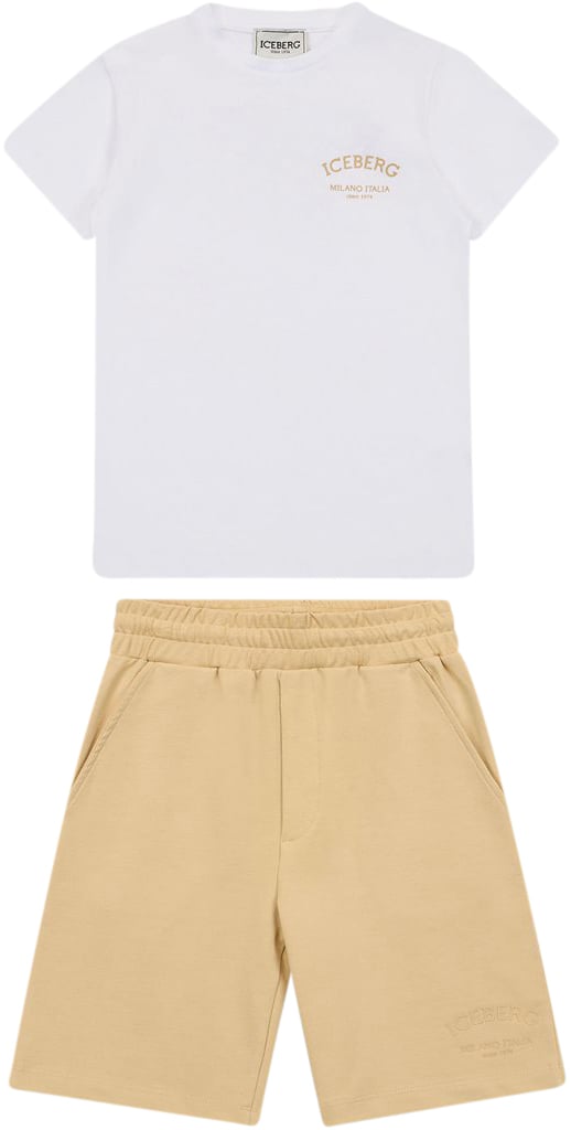 Iceberg KIDS - Coordinated Look: T-shirt and Bermuda Shorts Bruin