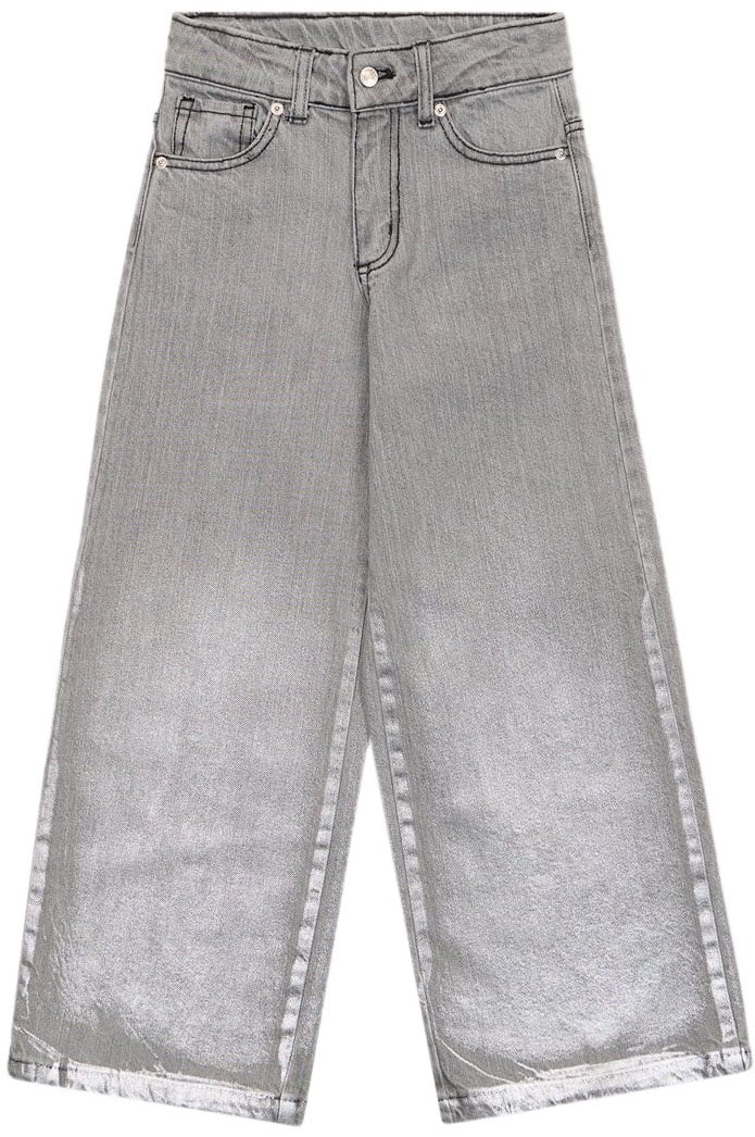 Iceberg KIDS -5-Pocket Wide Leg Jeans Grey Degrad� Grijs