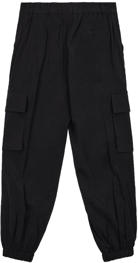 Iceberg KIDS - Black fabric jogger pants Zwart