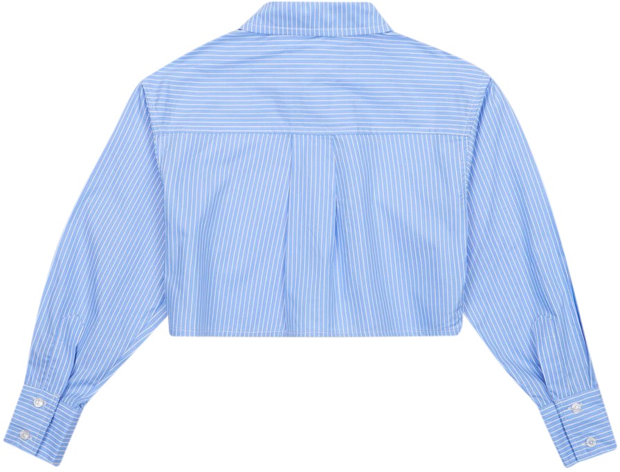 Iceberg KIDS - Light blue long-sleeved cropped shirt Blauw