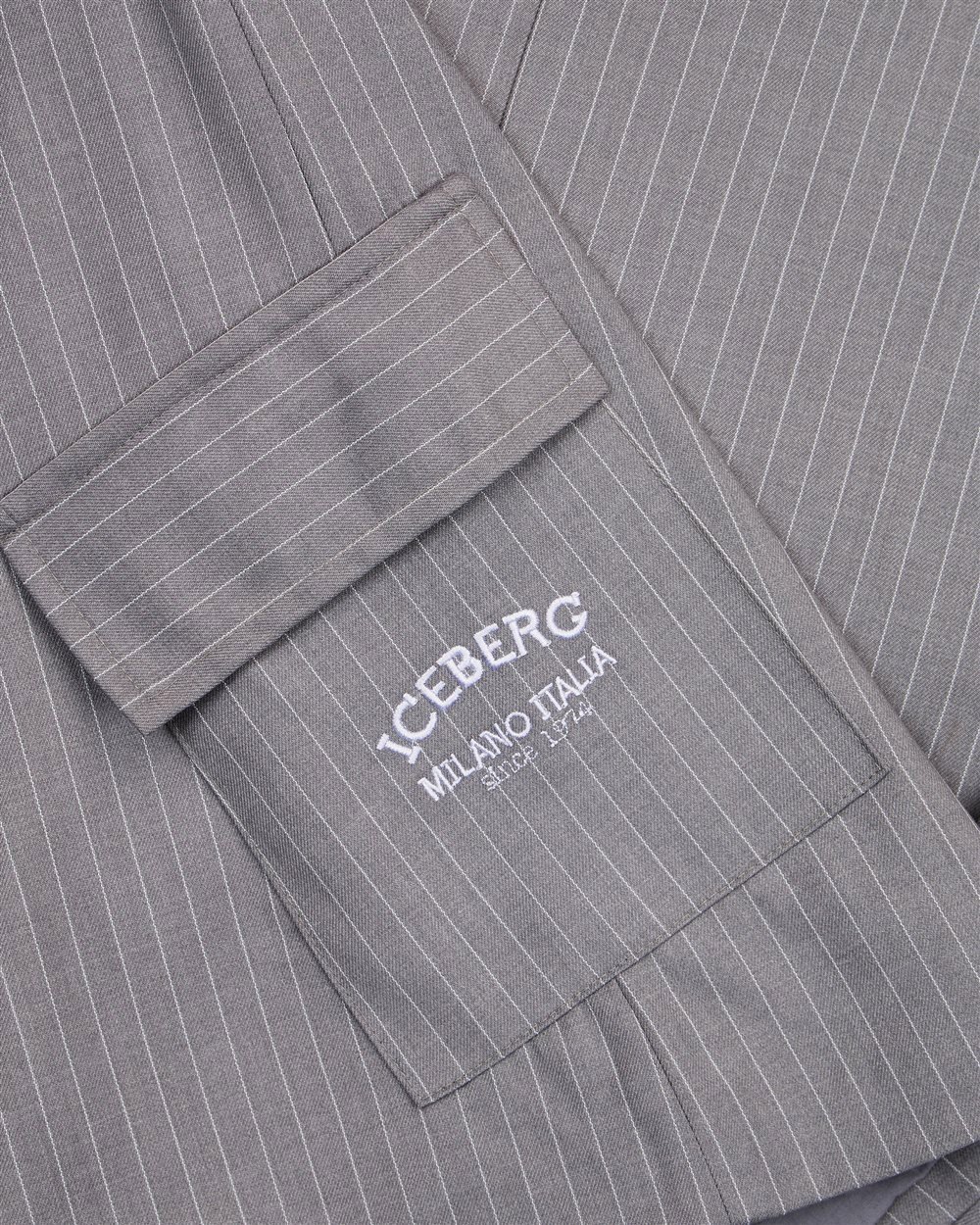 Iceberg KIDS - Light grey tank dress with side pockets Grijs