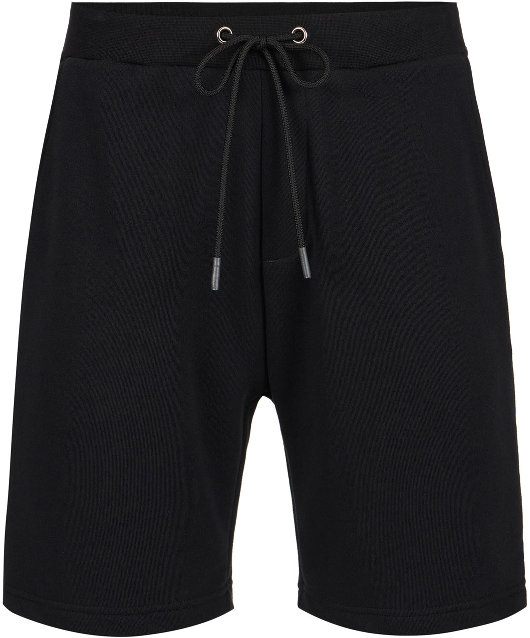 Iceberg Black slim fit Bermuda shorts in cotton fleece with Bear print Zwart