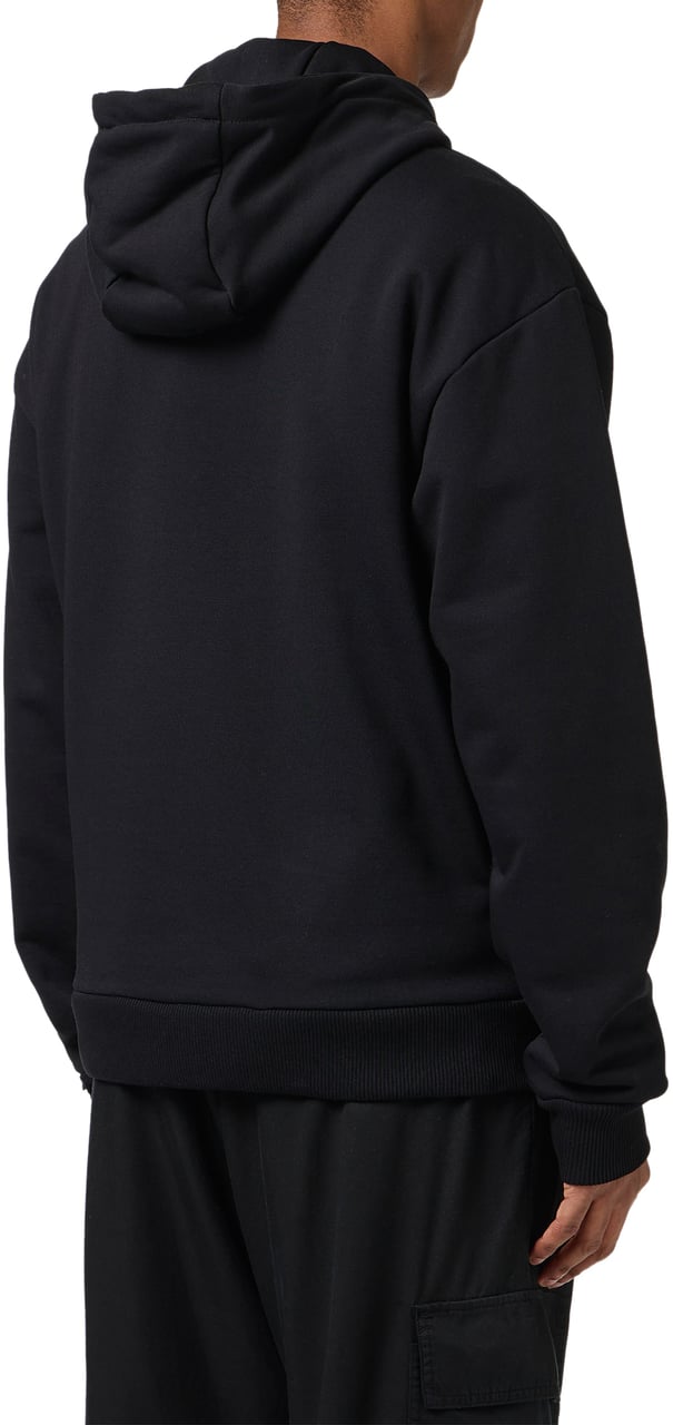 Iceberg Regular black fit hoodie with SpongeBob print and logo embroidery Zwart