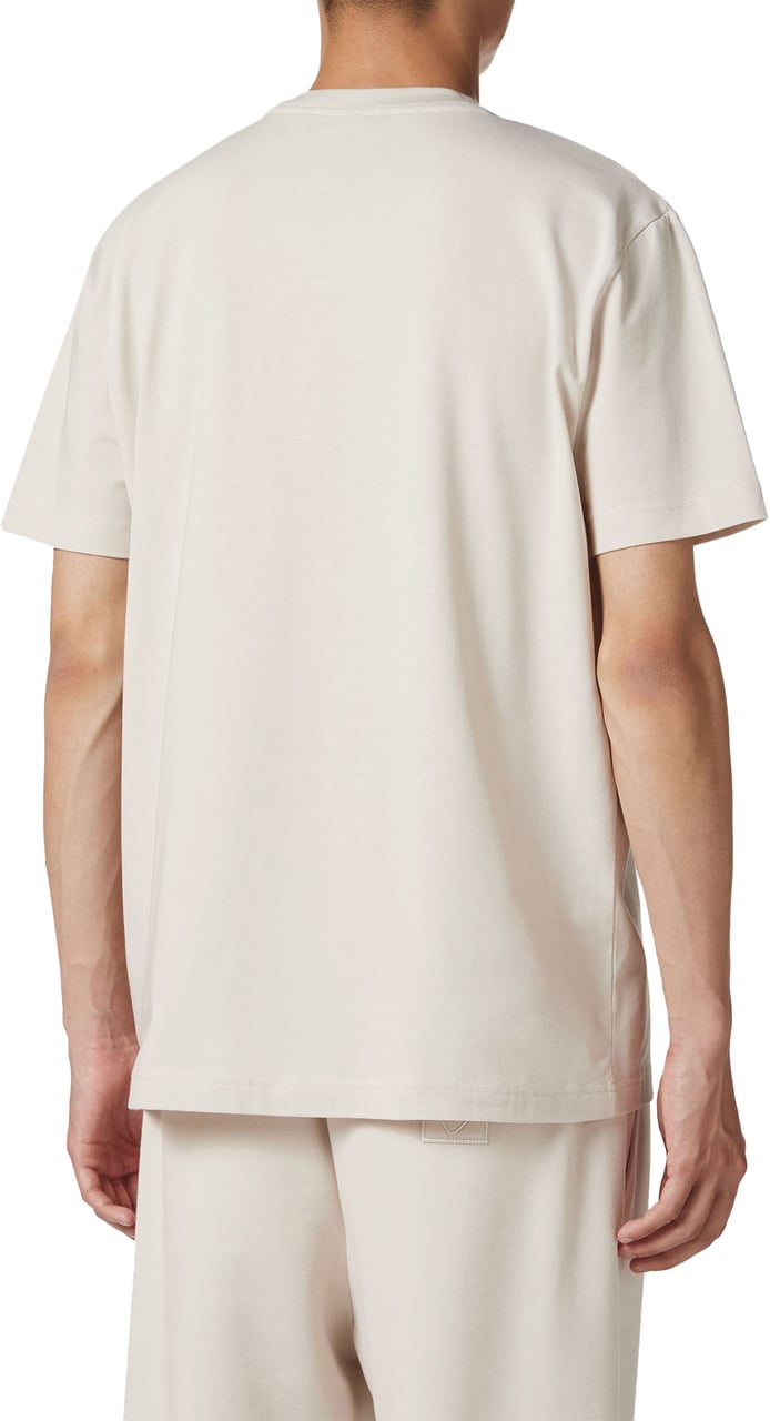 Iceberg Slim-fit powder-colored sustainable stretch cotton T-shirt with Poppy print Grijs