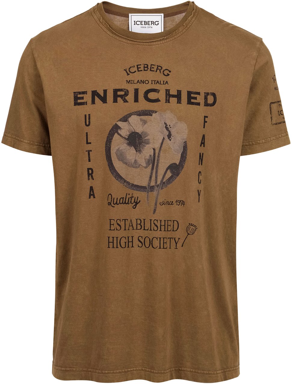 Iceberg Black patterned regular-fit cotton jersey T-shirt Divers