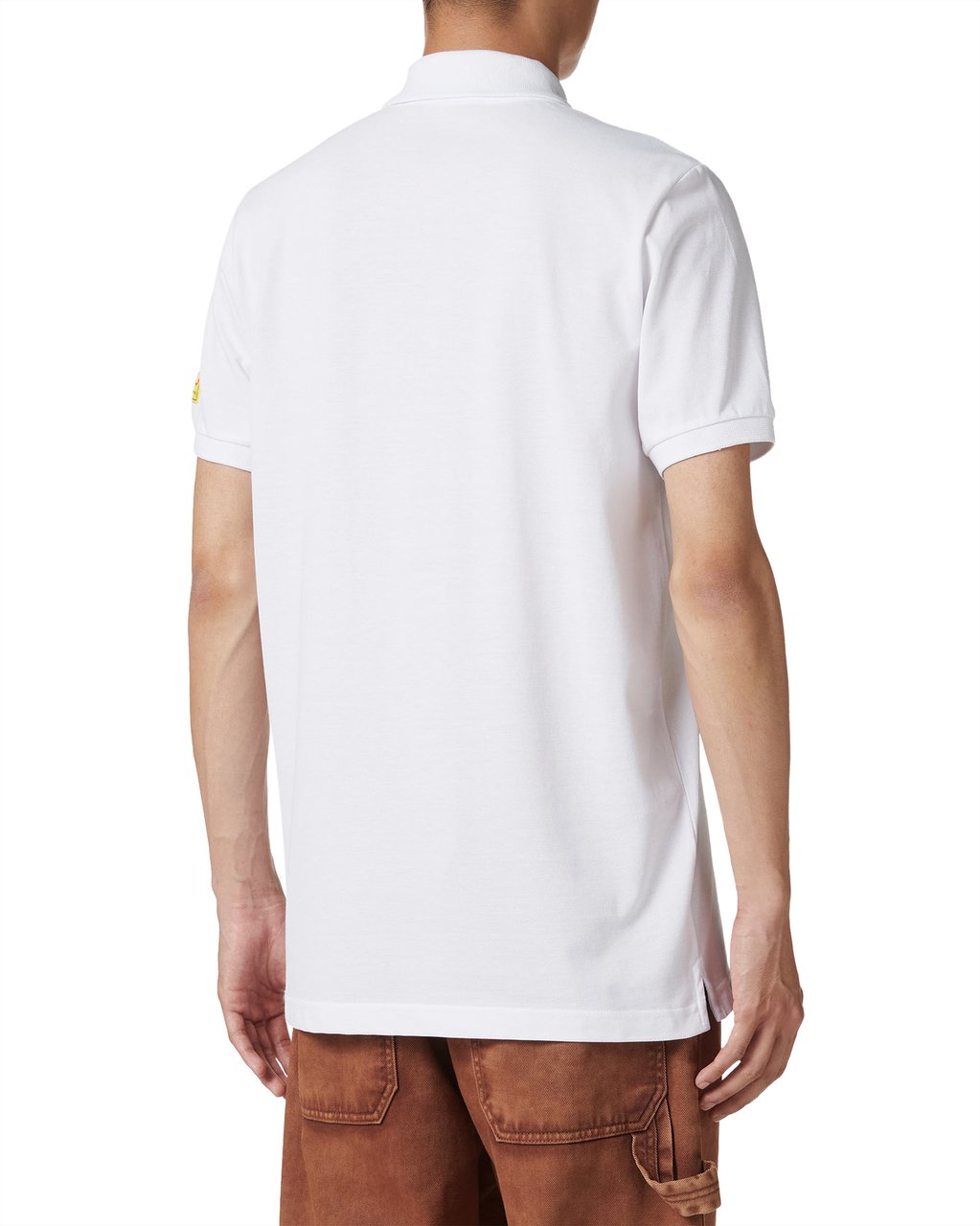 Iceberg Regular fit white polo in pique fabric Wit
