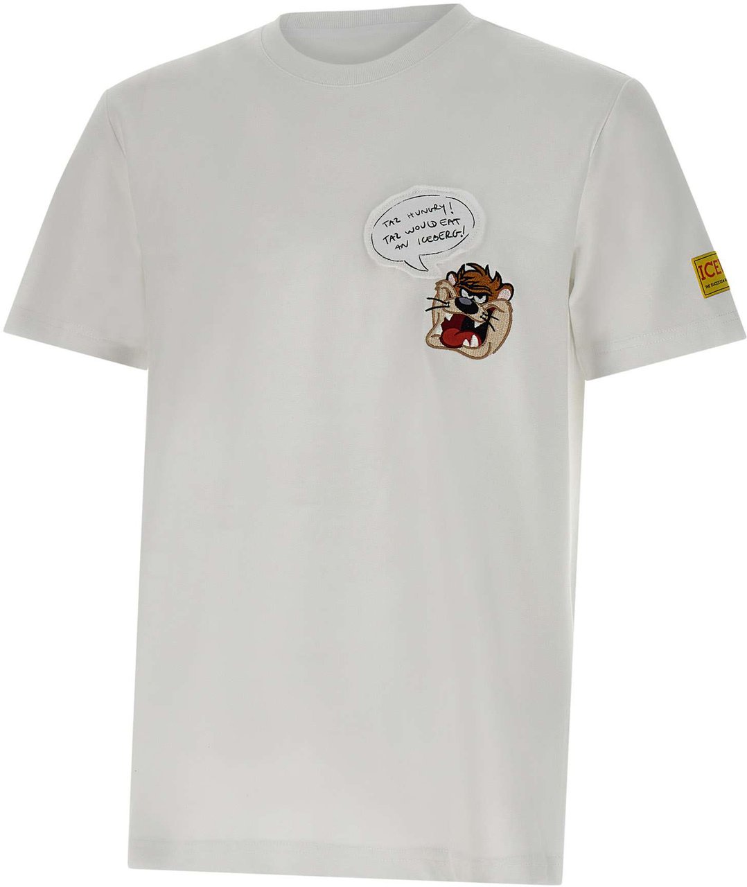 Iceberg Classic regular fit white T-shirt in cotton jersey Wit