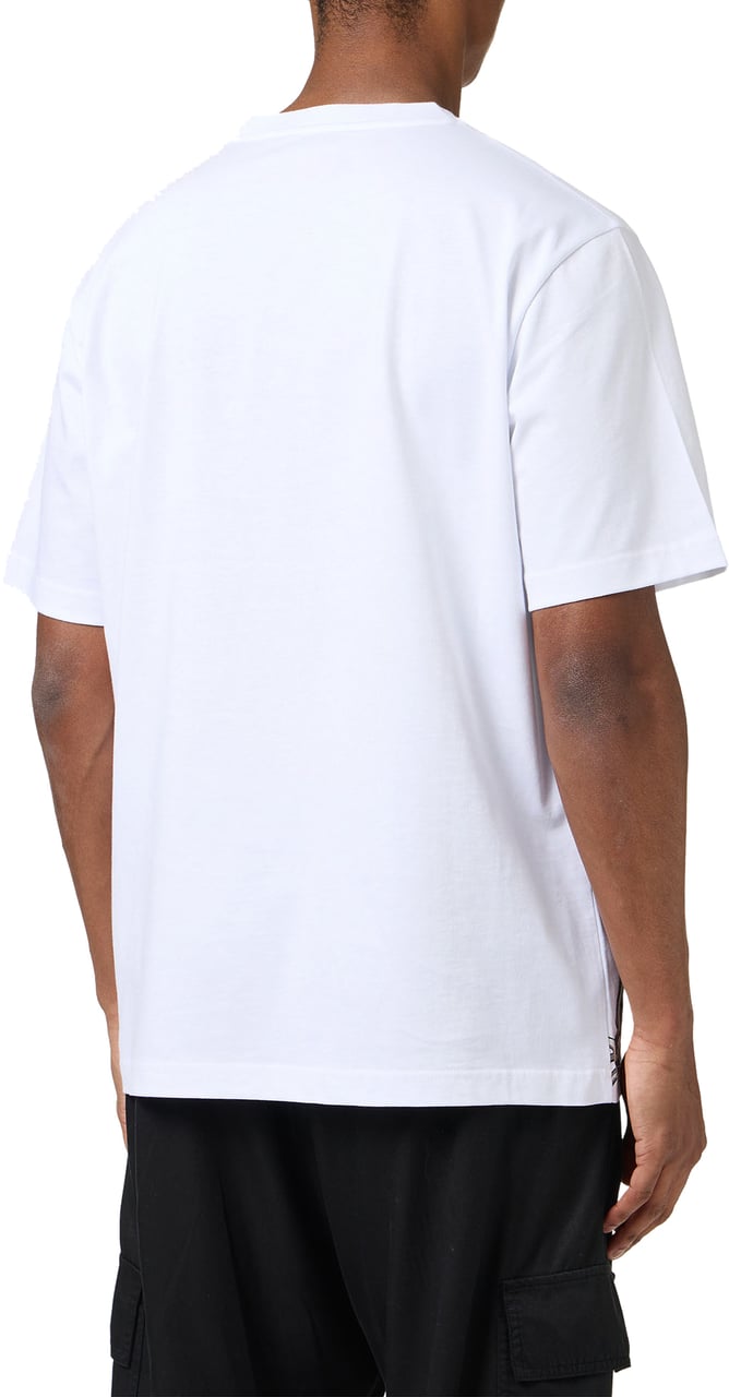 Iceberg Regular fit white T-shirt with SpongeBob print in jersey Wit