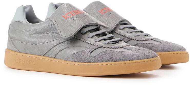 Iceberg Retro-style patterned sneakers with a "California" construction Zwart