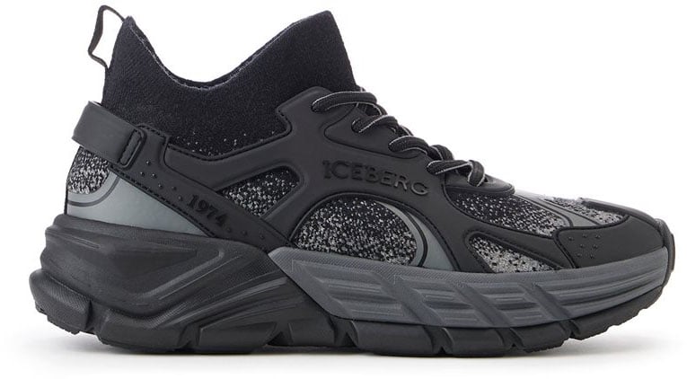 Iceberg Black ICB ONE Sneakers Zwart