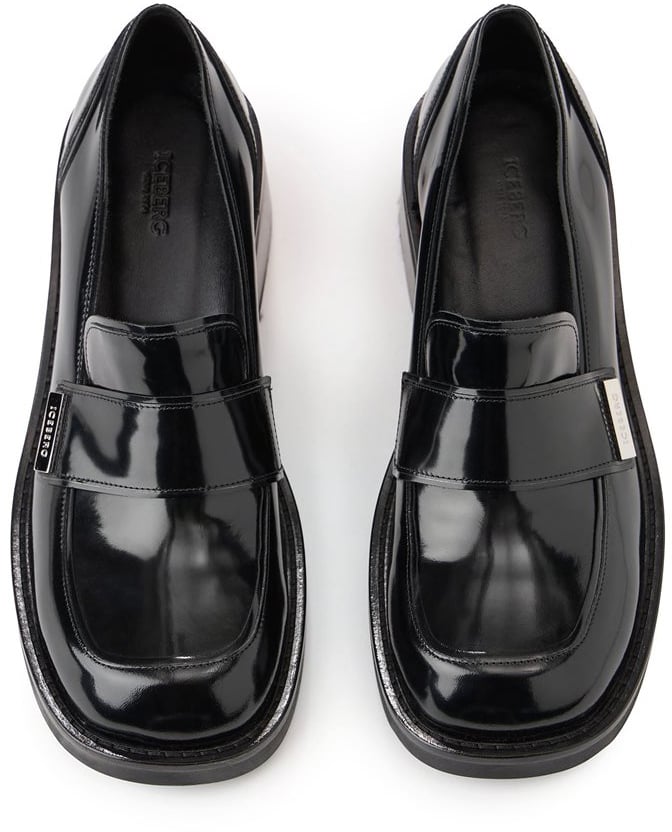 Iceberg Elegant and versatile black Ruby loafers Zwart