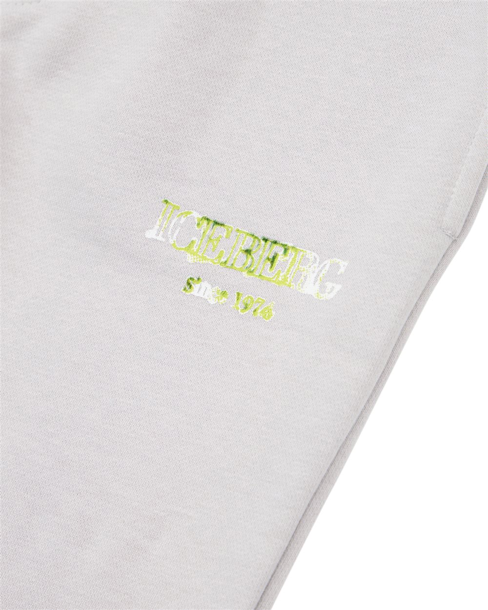 Iceberg KIDS - Ice-colored jersey joggers with drawstring Wit