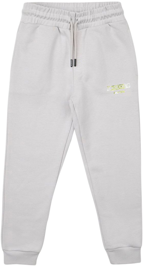 Iceberg KIDS - Ice-colored jersey joggers with drawstring Wit