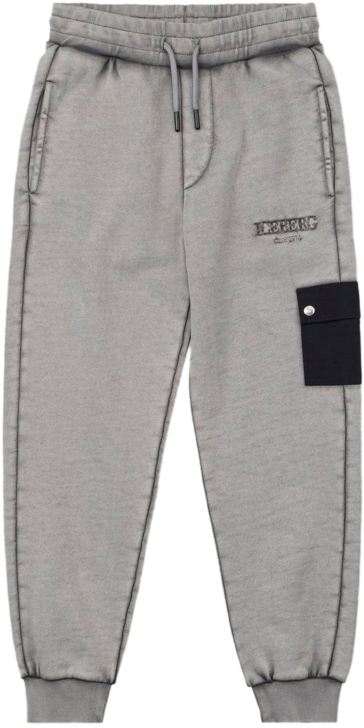 Iceberg KIDS - Charcoal Gray Joggers with Pocket Grijs