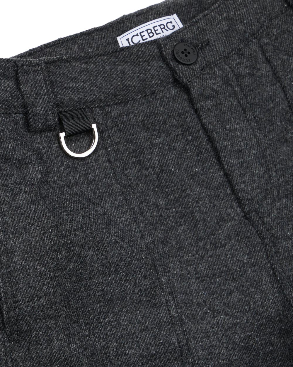 Iceberg KIDS - Gray cargo pants in urban technical fabric Grijs