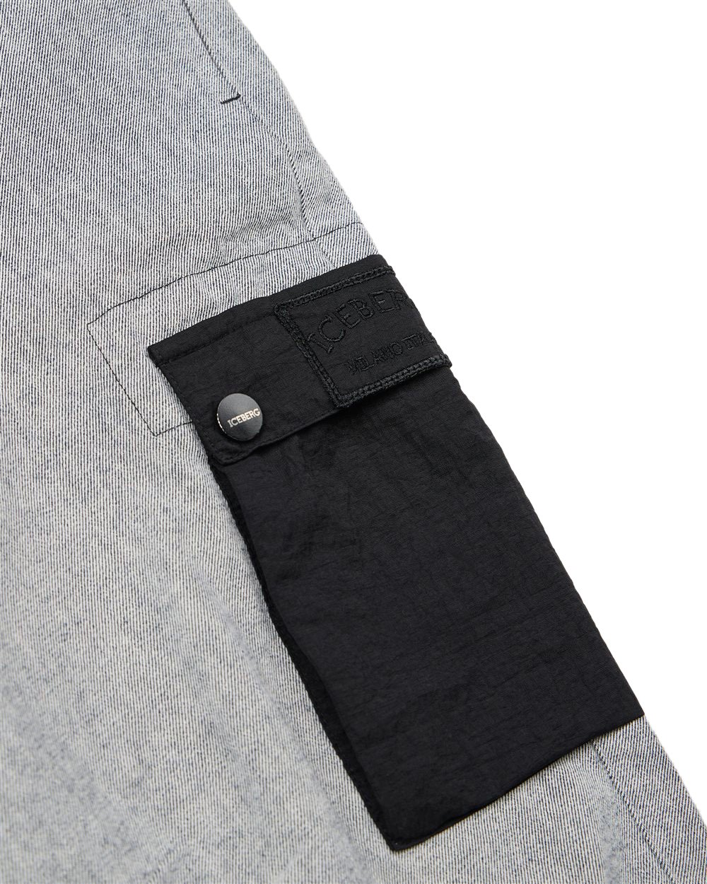 Iceberg KIDS - Black cargo pants with contrasting details Zwart
