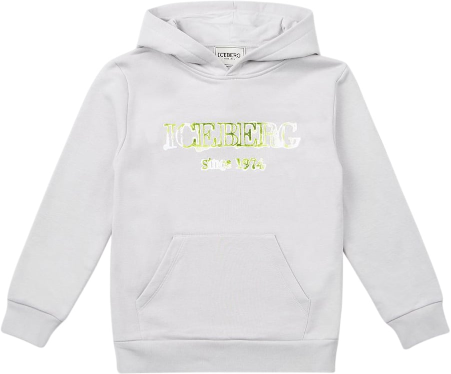 Iceberg KIDS - Iceberg hoodie with Iceberg logo Wit
