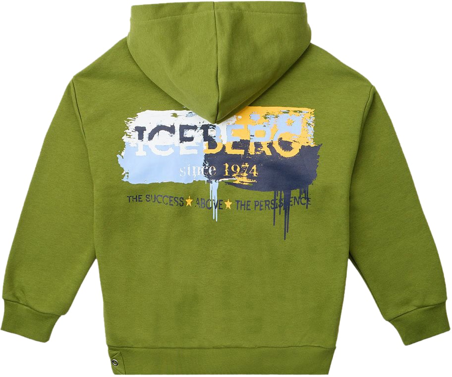 Iceberg KIDS - Olive Green Hoodie Groen