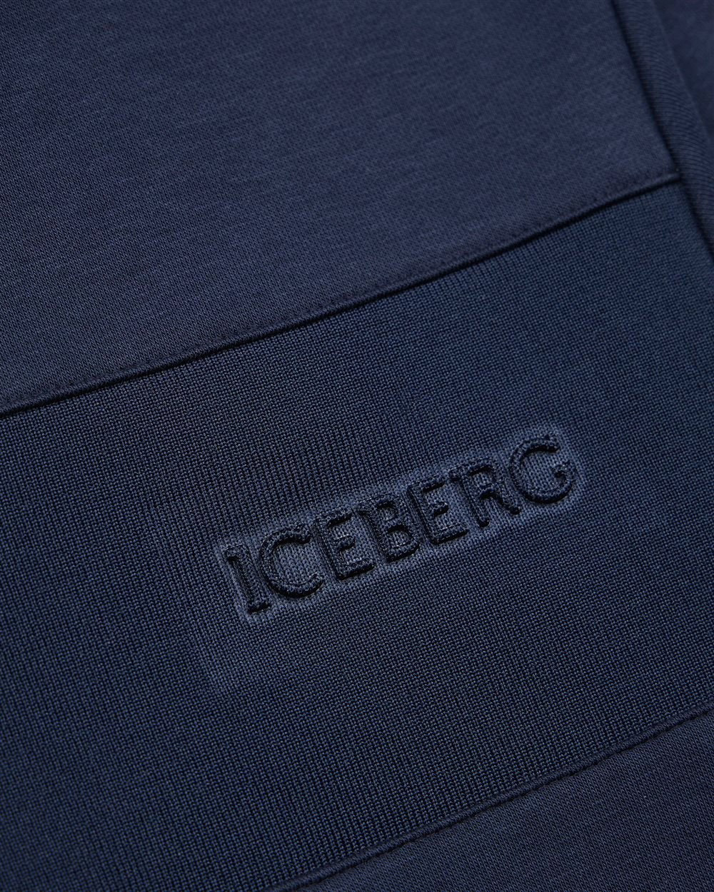 Iceberg KIDS - Blue crewneck sweatshirt with Iceberg logo Blauw