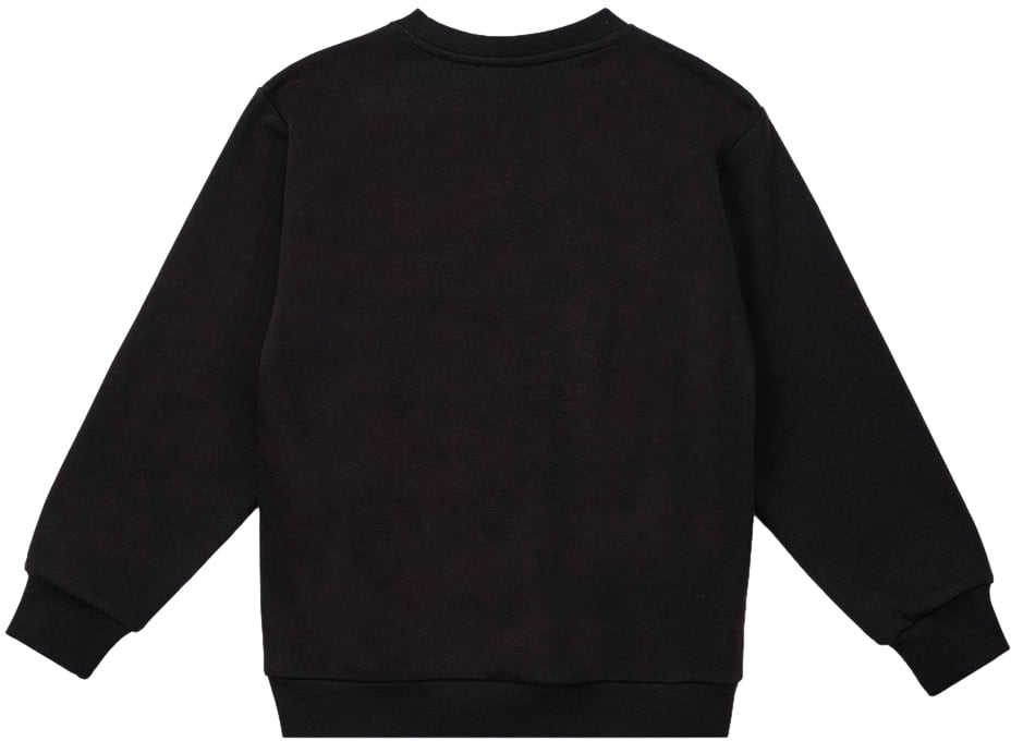 Iceberg KIDS - Black crewneck sweatshirt with red Iceberg logo Zwart