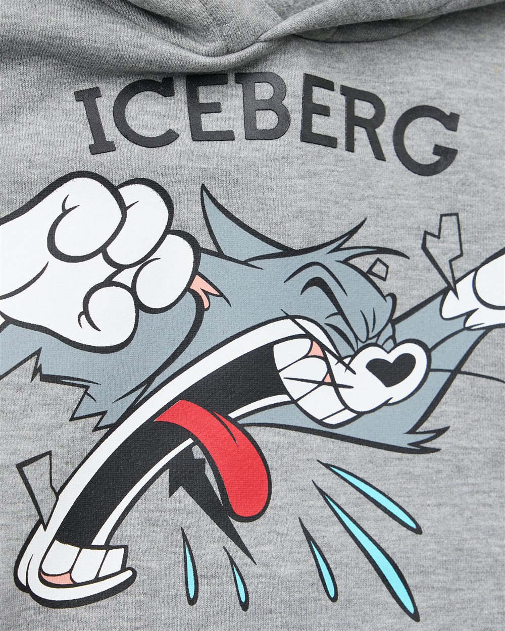 Iceberg KIDS - Junior Heather Gray Hoodie with Looney Tunes Tom Grijs