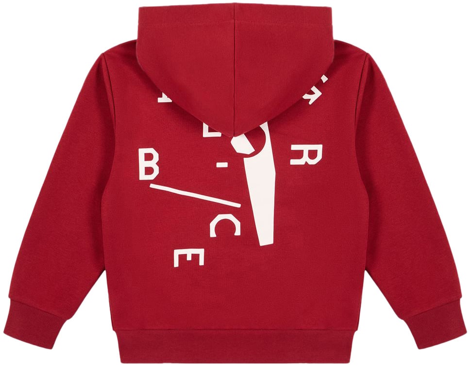 Iceberg KIDS - Purple hoodie with red corporate logo Paars