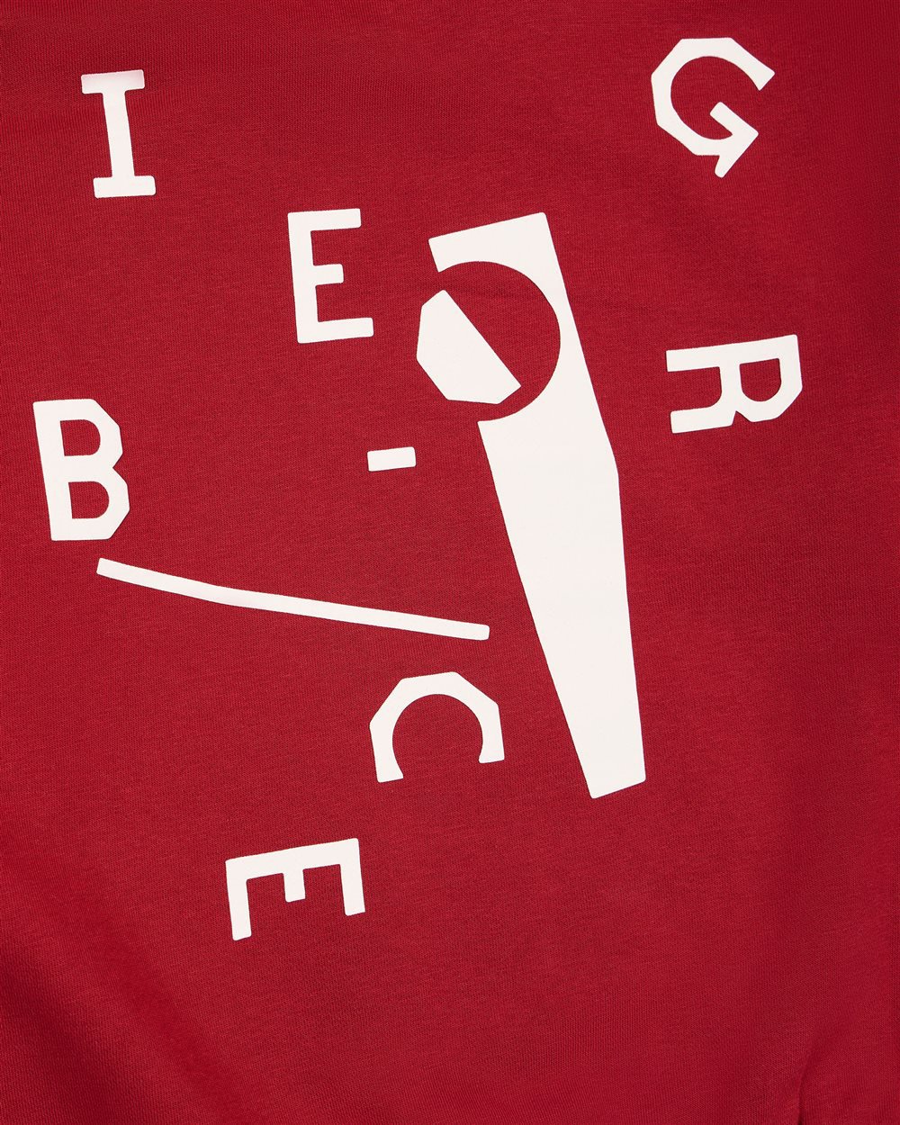 Iceberg KIDS - Red hoodie with red corporate logo Rood