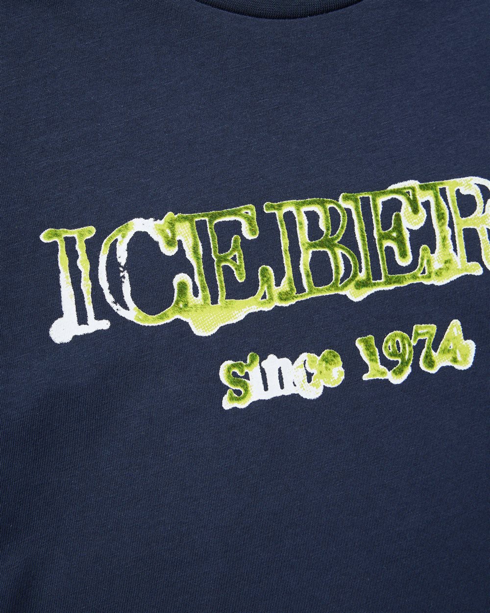 Iceberg KIDS - Blue long-sleeved T-shirt with Iceberg logo Blauw