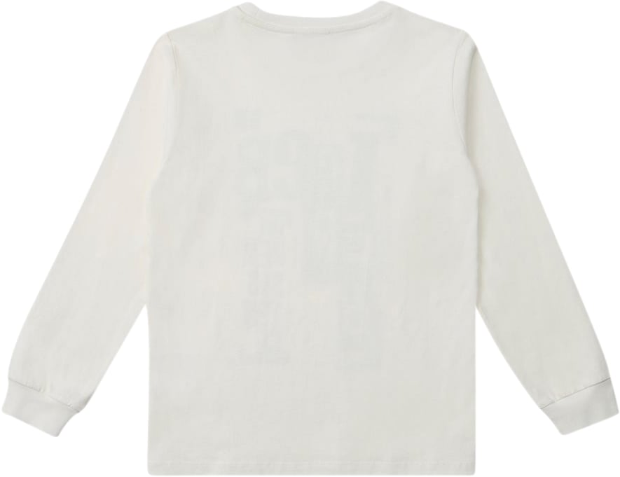 Iceberg KIDS - Vanilla long-sleeved T-shirt with Iceberg logo Wit