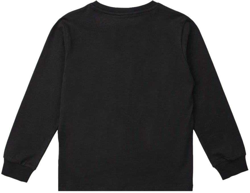 Iceberg KIDS - Black long-sleeved T-shirt with tone-on-tone Iceberg logo Zwart