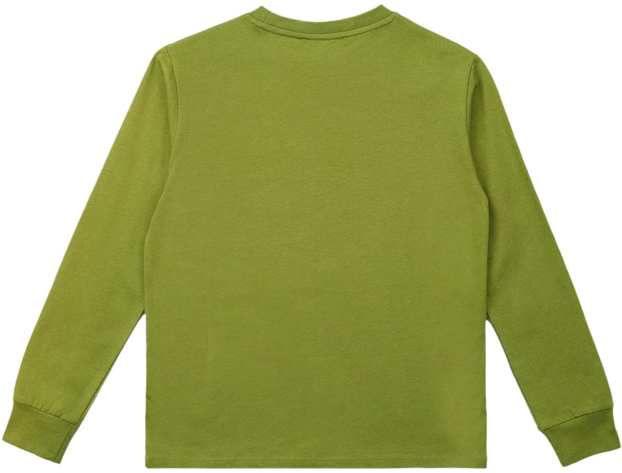 Iceberg KIDS - Long-sleeved military green T-shirt with tone-on-tone Iceberg logo Groen