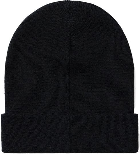 Iceberg KIDS - Black wool beanie with yellow tag and Iceberg logo on the front Zwart