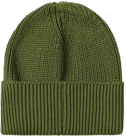 Iceberg KIDS - Military green wool beanie hat with black patch and Iceberg logo Groen