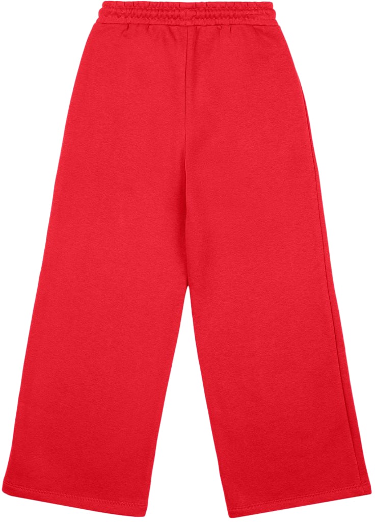 Iceberg KIDS - Red wide-leg jersey pants with drawstring Rood