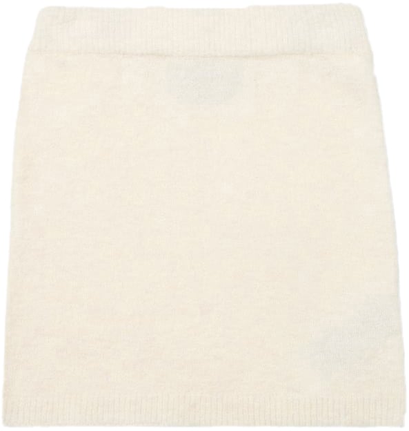 Iceberg KIDS - Vanilla Mini Skirt with Waistband Wit
