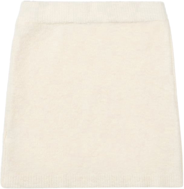 Iceberg KIDS - Vanilla Mini Skirt with Waistband Wit