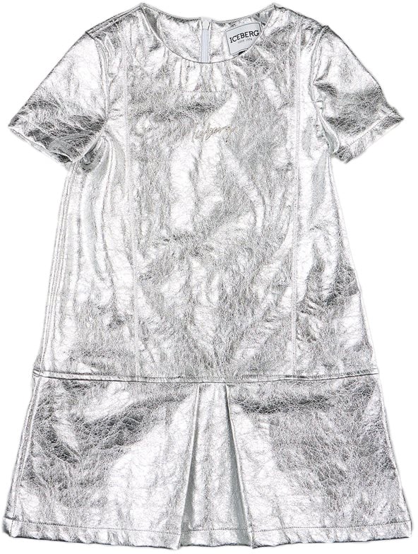 Iceberg KIDS - Wow-worthy silver shirt dress Zilver