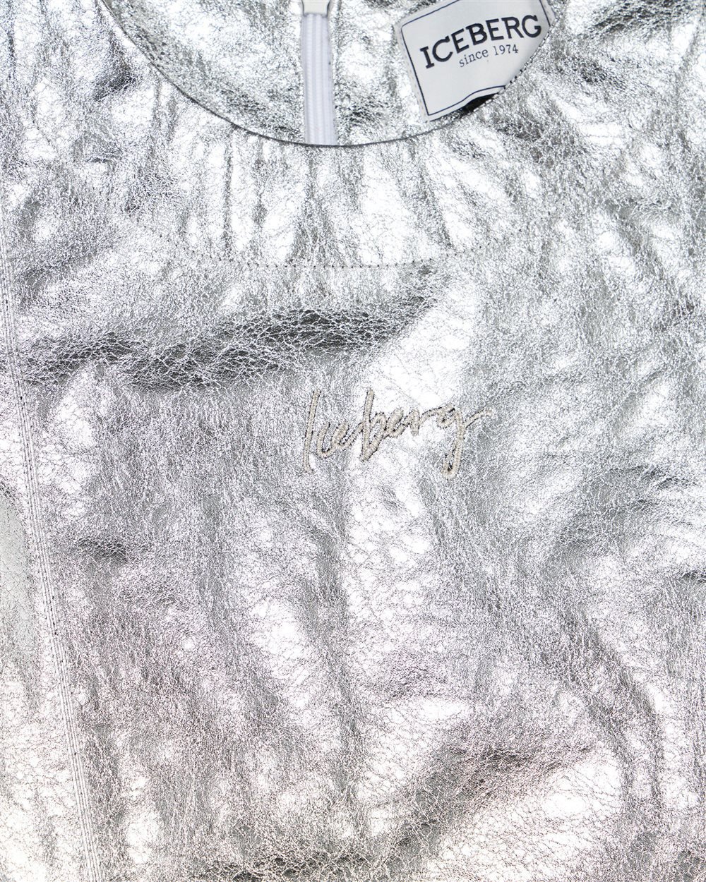 Iceberg KIDS - Wow-worthy silver shirt dress Zilver