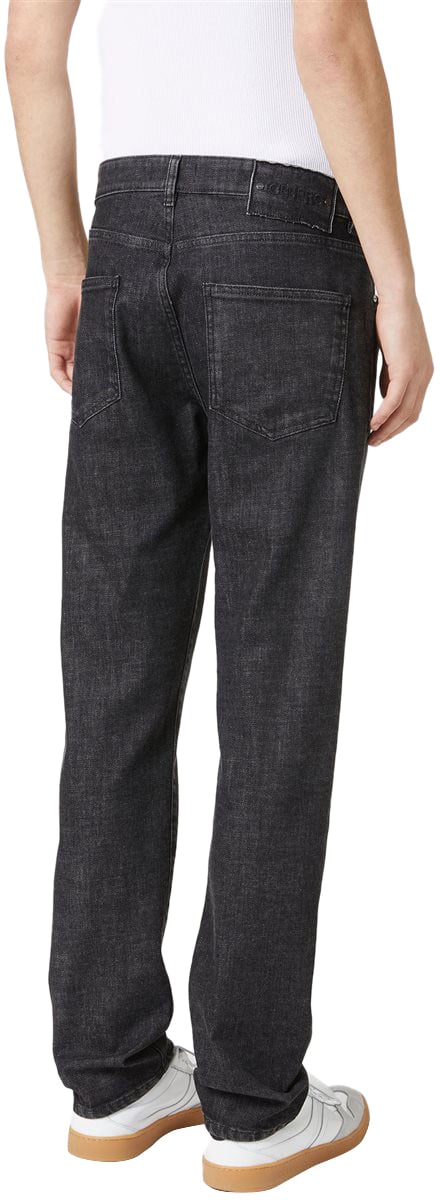 Iceberg Slim fit 5-pocket jeans: intense black, bold style Zwart