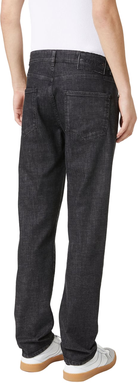 Iceberg Slim fit 5-pocket jeans: intense black, bold style Zwart