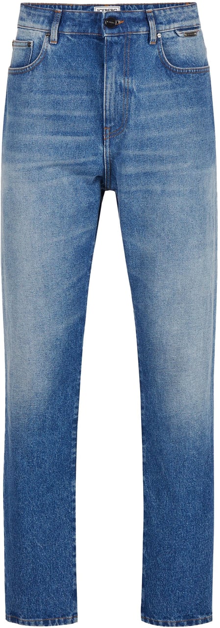 Iceberg 5-pocket straight fit jeans: essential with character Blauw